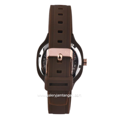 Alexandre Christie Passion AC 2B77 LH RRGBO Brown Dial Brown Rubber Strap