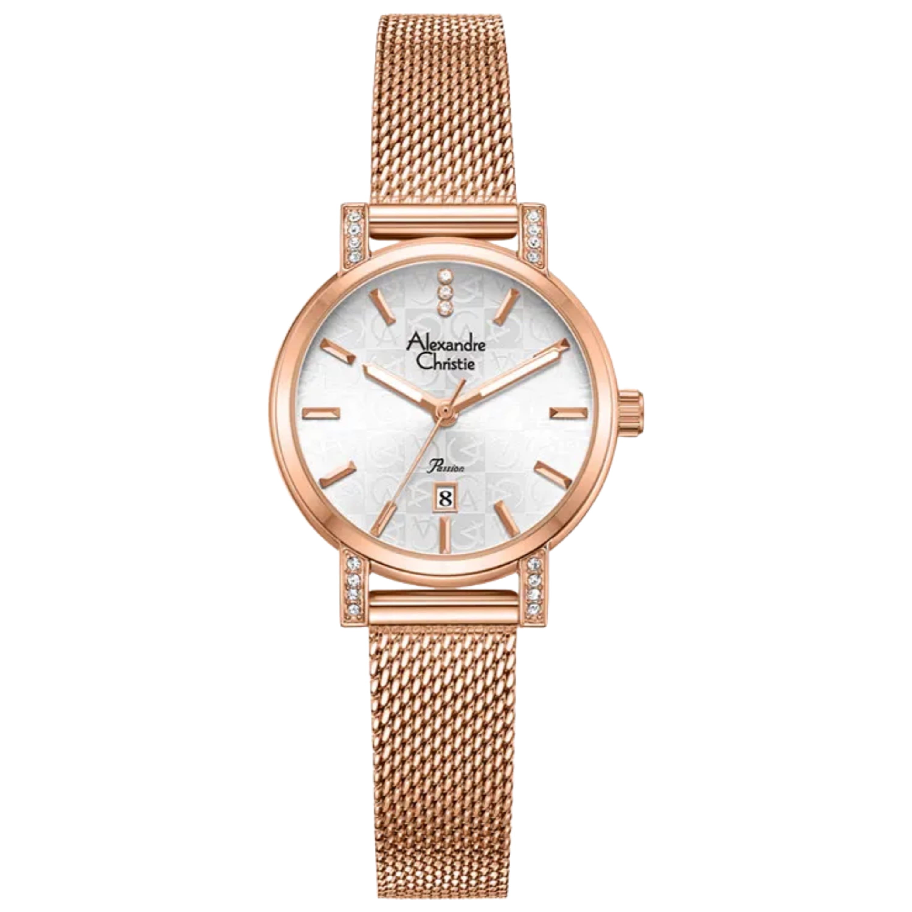 Alexandre Christie Passion AC 2C20 LD Ladies Mesh Stainless Steel Strap