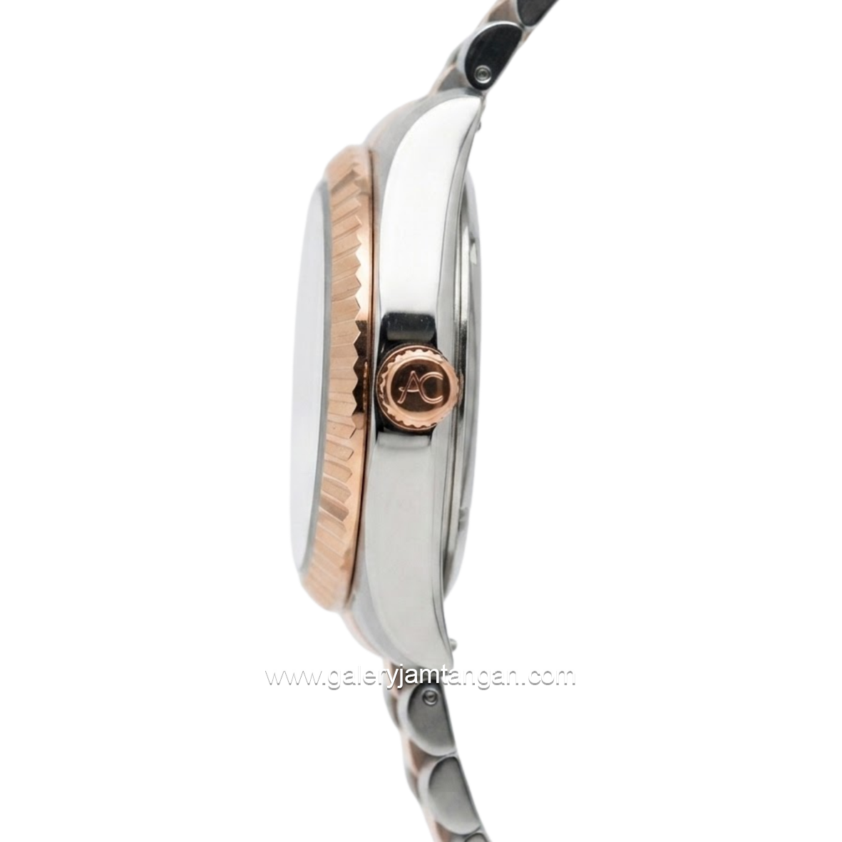 Alexandre Christie Passion AC 5014 LEBTRBO Brown Dial Dual Tone Stainless Steel Strap