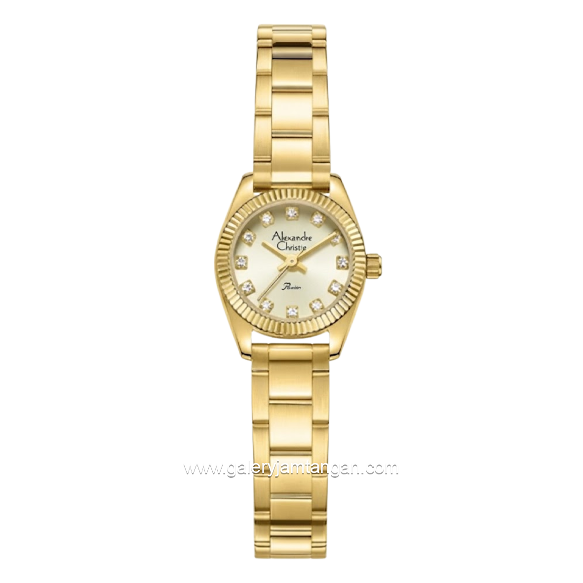 Alexandre Christie Passion AC 2C18 LHFGPIV Gold Dial Gold Stainless Steel Strap