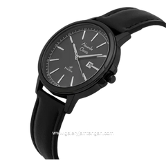 Alexandre Christie AC 1014 MD Full Black Leather Strap