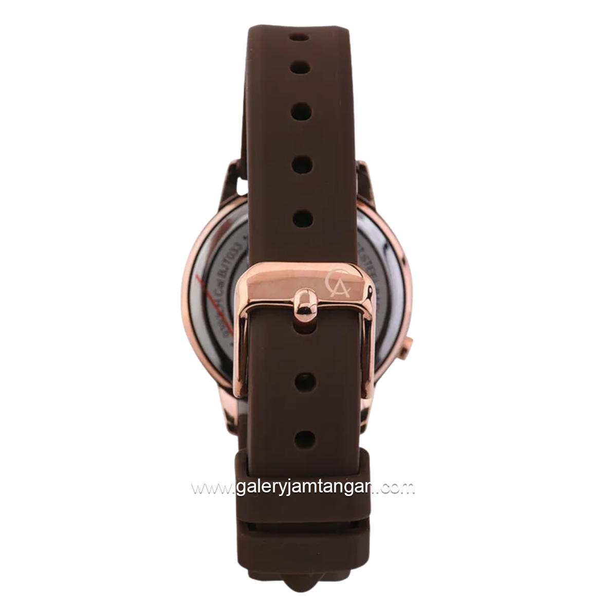 Alexandre Christie AC 9393 LHRRGBOBA Brown Rosegold Rubber Strap
