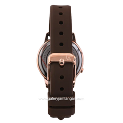 Alexandre Christie AC 9393 LHRRGBOBA Brown Rosegold Rubber Strap