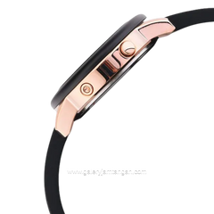 Alexandre Christie AC 9393 LHRRGBA Black Rosegold Rubber Strap