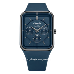 Alexandre Christie AC 2744 BF Navy Multifunction Rubber Strap