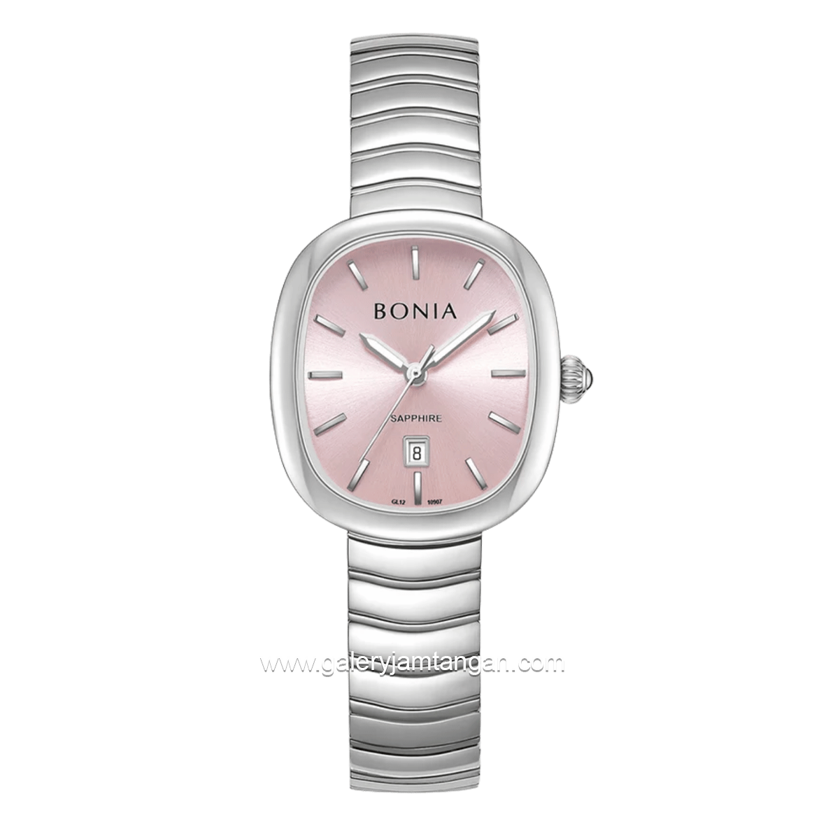 BONIA BNB10907-2372 Silver Dial Pink Stainless Steel Strap