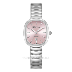BONIA BNB10907-2372 Silver Dial Pink Stainless Steel Strap
