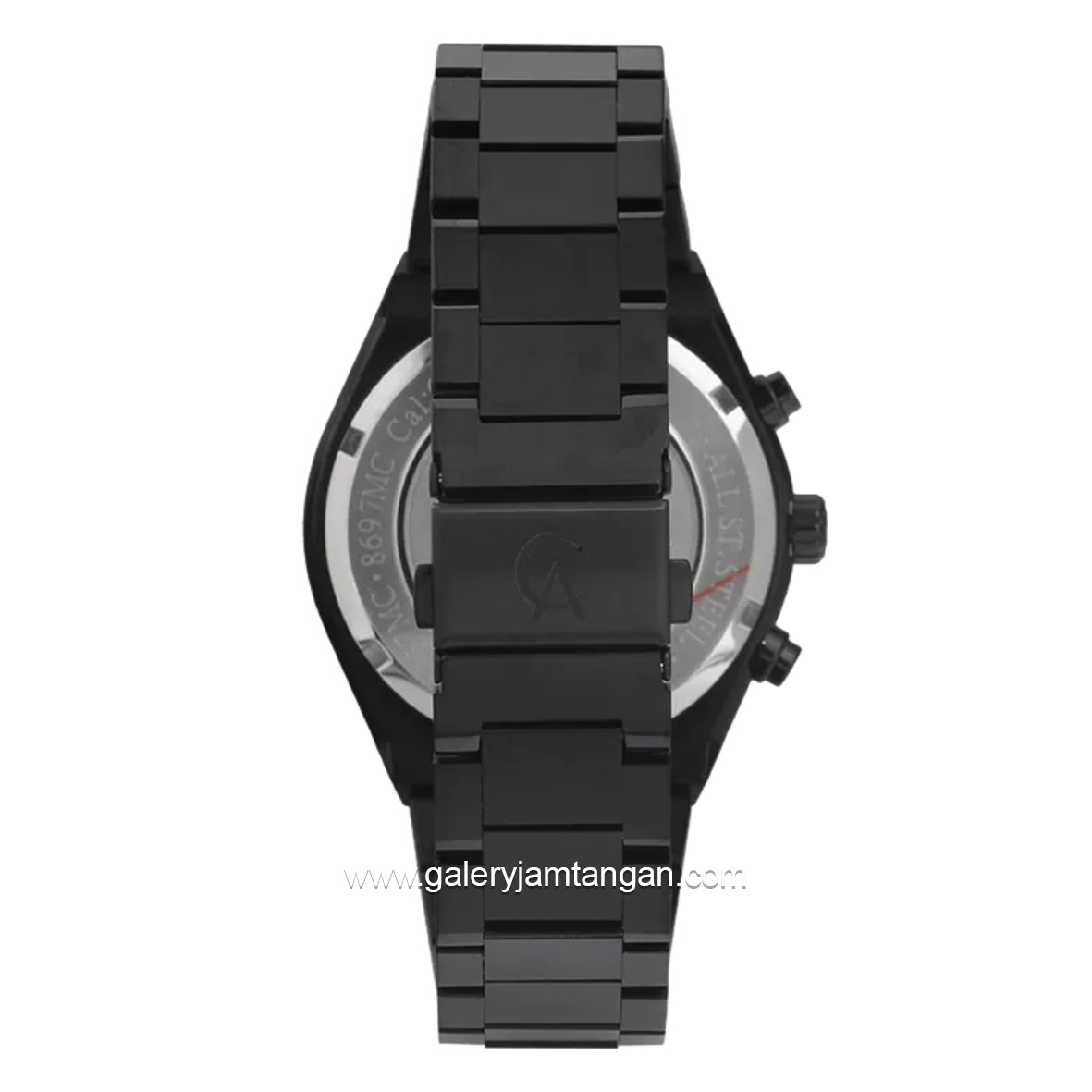 Alexandre Christie Chronograph AC 8697 MC BIPBA Black Dial Black Stainless Steel Strap