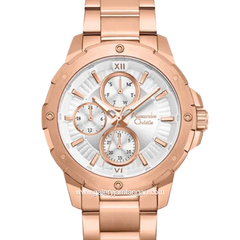 Alexandre Christie AC 6410 BF BRGSL-2 Silver Dial Rose Gold Stainless Steel Strap
