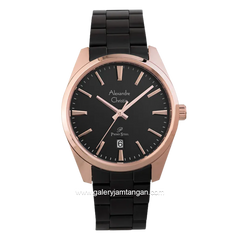 Alexandre Christie Primo Steel AC 1035 MD BBRBA Black Dial Black Stainless Steel Strap