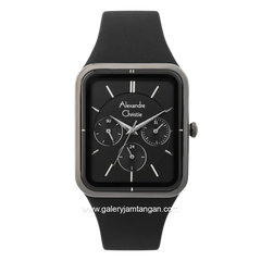 Alexandre Christie AC 2744 BF Black Multifunction Rubber Strap