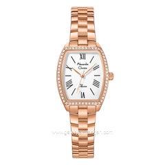 Alexandre Christie Passion AC 2C10 LH BRGSL Silver Dial Rose Gold Stainless Steel Strap