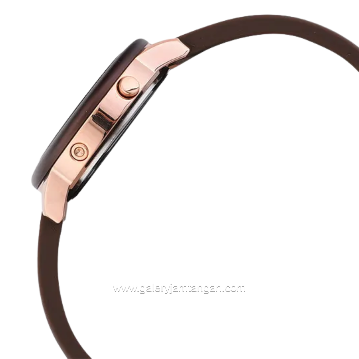 Alexandre Christie AC 9393 LHRRGBOBA Brown Rosegold Rubber Strap