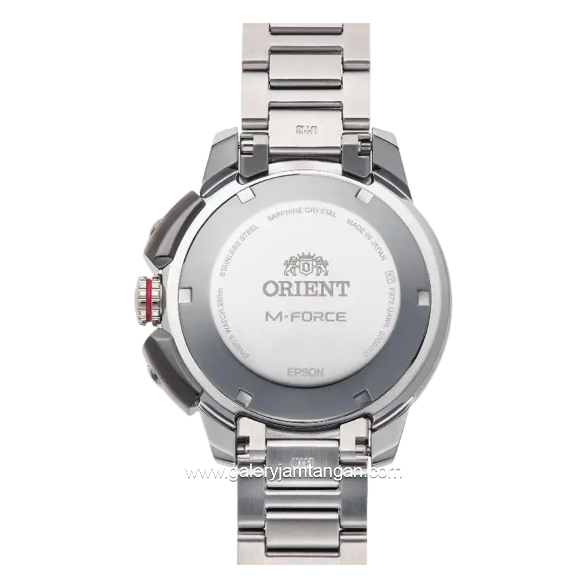 ORIENT M FORCE RA-AC0L08Y00 Dial Orange Stainless Steel Strap