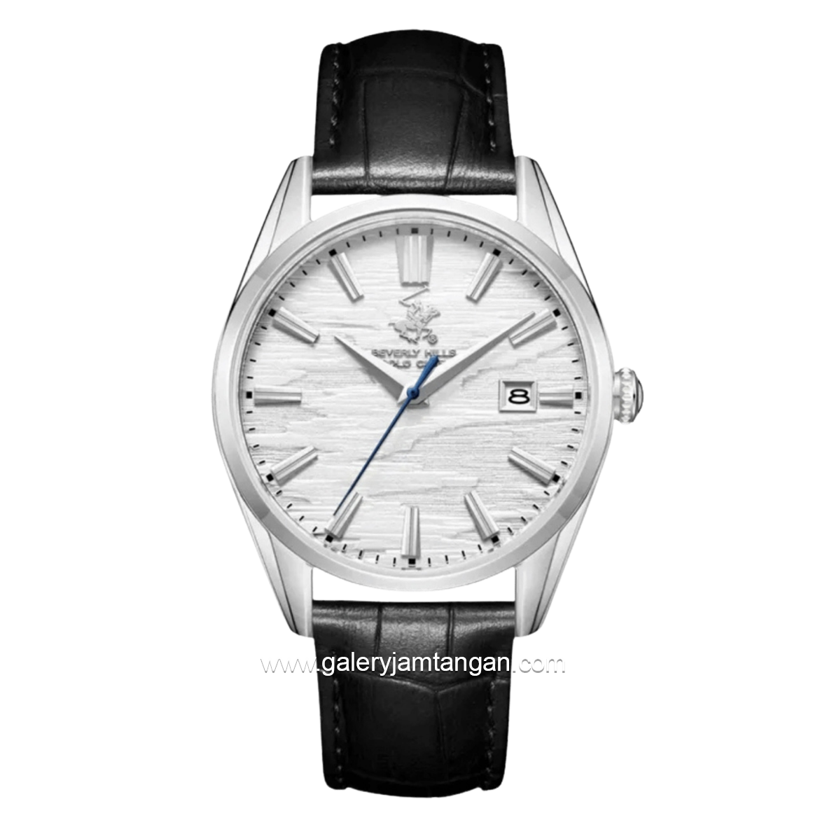BEVERLY HILLS POLO CLUB BP3811X.331 Black Leather Strap