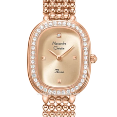 Alexandre Christie Passion AC 2C12 LH BRGLN Rose Gold Dial Rose Gold Stainless Steel Strap