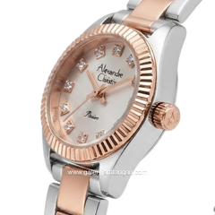 Alexandre Christie Passion AC 2C18 LHFTRLG Rose Gold Dial Dual Tone Stainless Steel Strap