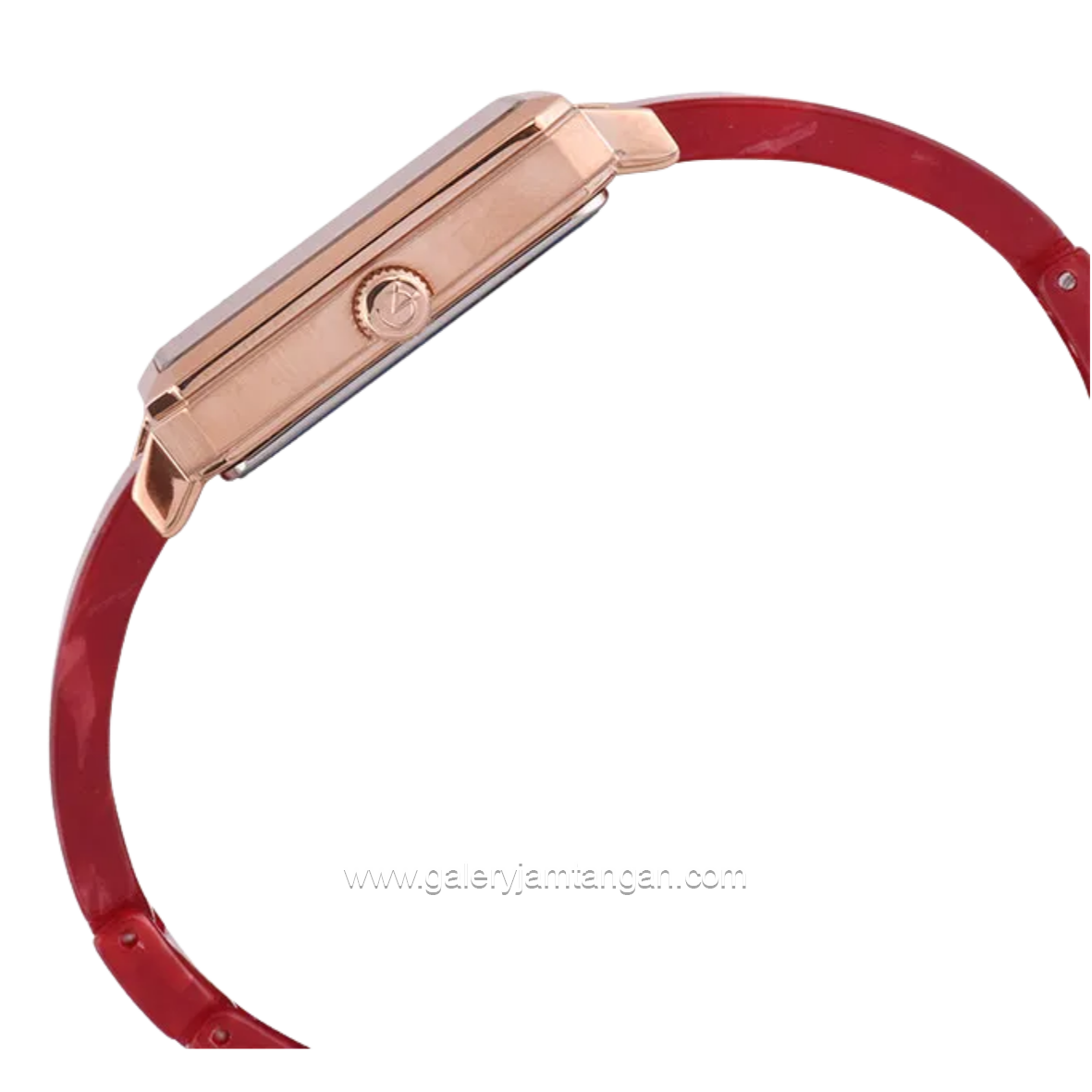 Alexandre Christie Passion AC 2B75 LD BRGRE Red Dial Red Acetate Strap