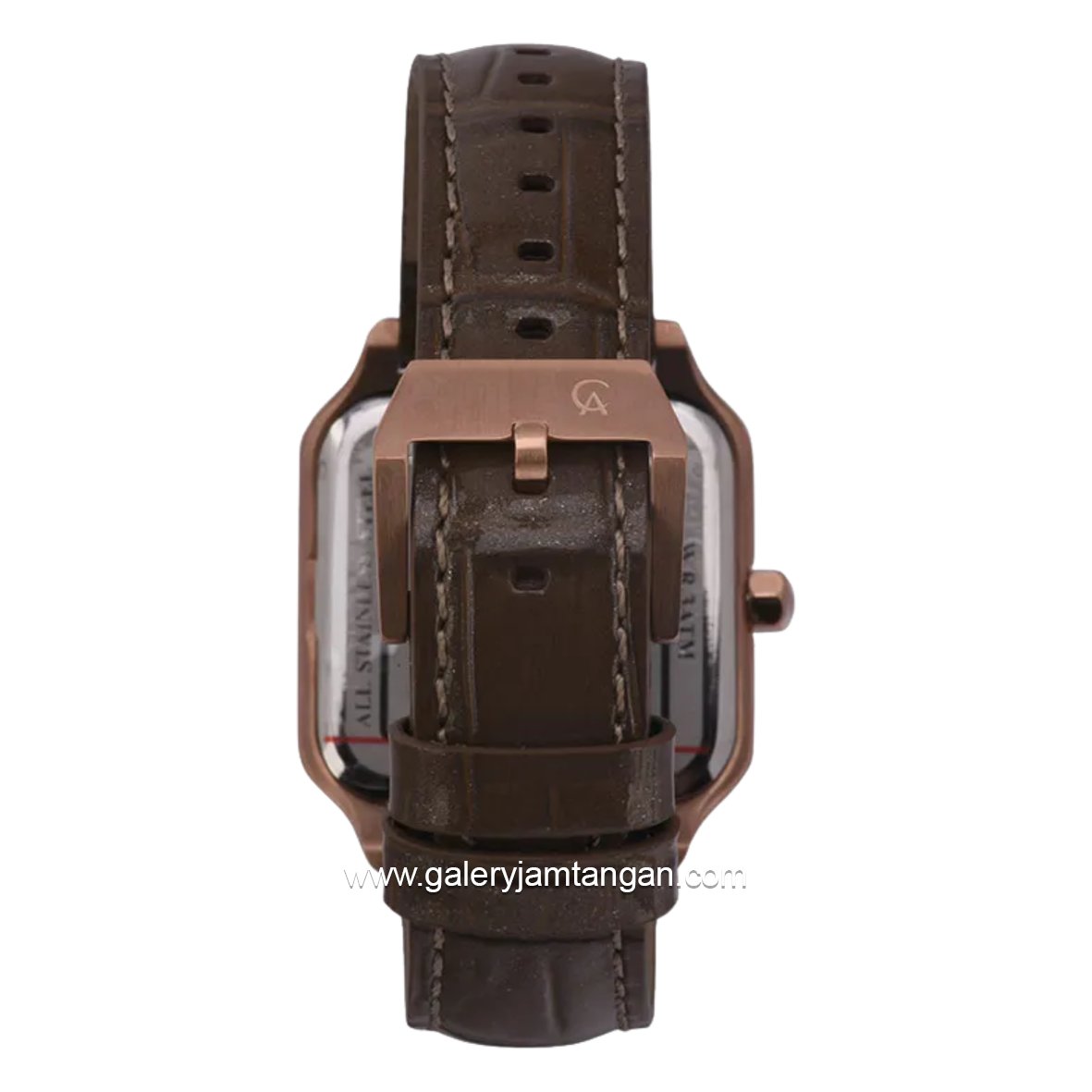 Alexandre Christie Multifunction AC 2B18 BFLRGLNBO Brown Rosegold Leather Strap