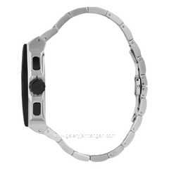 CHRIST VERRA Code-X Series CV 12381G-10 BLK Silver Black Stainless Steel Strap