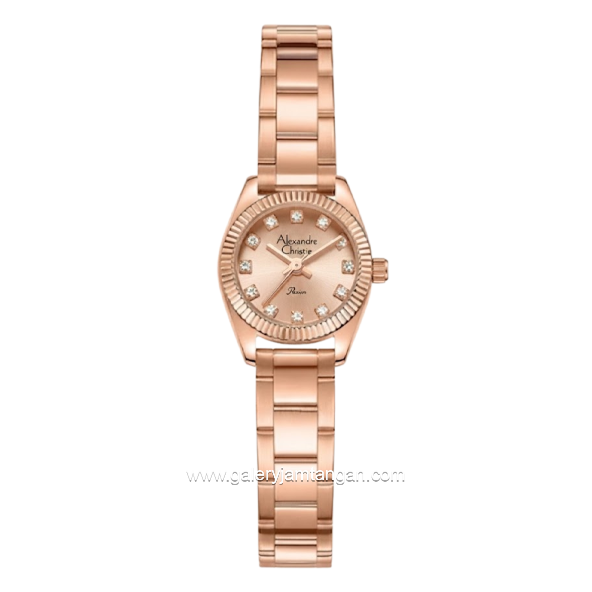 Alexandre Christie Passion AC 2C18 LHFRGLN Rose Gold Dial Rose Gold Stainless Steel Strap