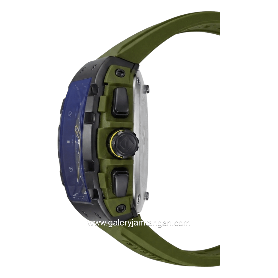 Expedition E 6782 M Army White Chronograph Rubber Strap