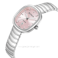 BONIA BNB10907-2372 Silver Dial Pink Stainless Steel Strap