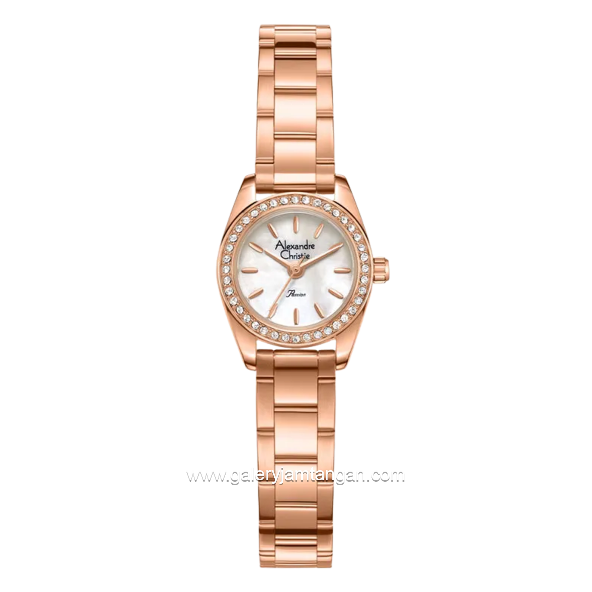 Alexandre Christie Passion AC 2C17 LHFRGMS MOP Dial Rose Gold Stainless Steel Strap