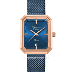 Alexandre Christie Passion AC 2B29 LD BURBU-2 Blue Dial Blue Mesh Strap