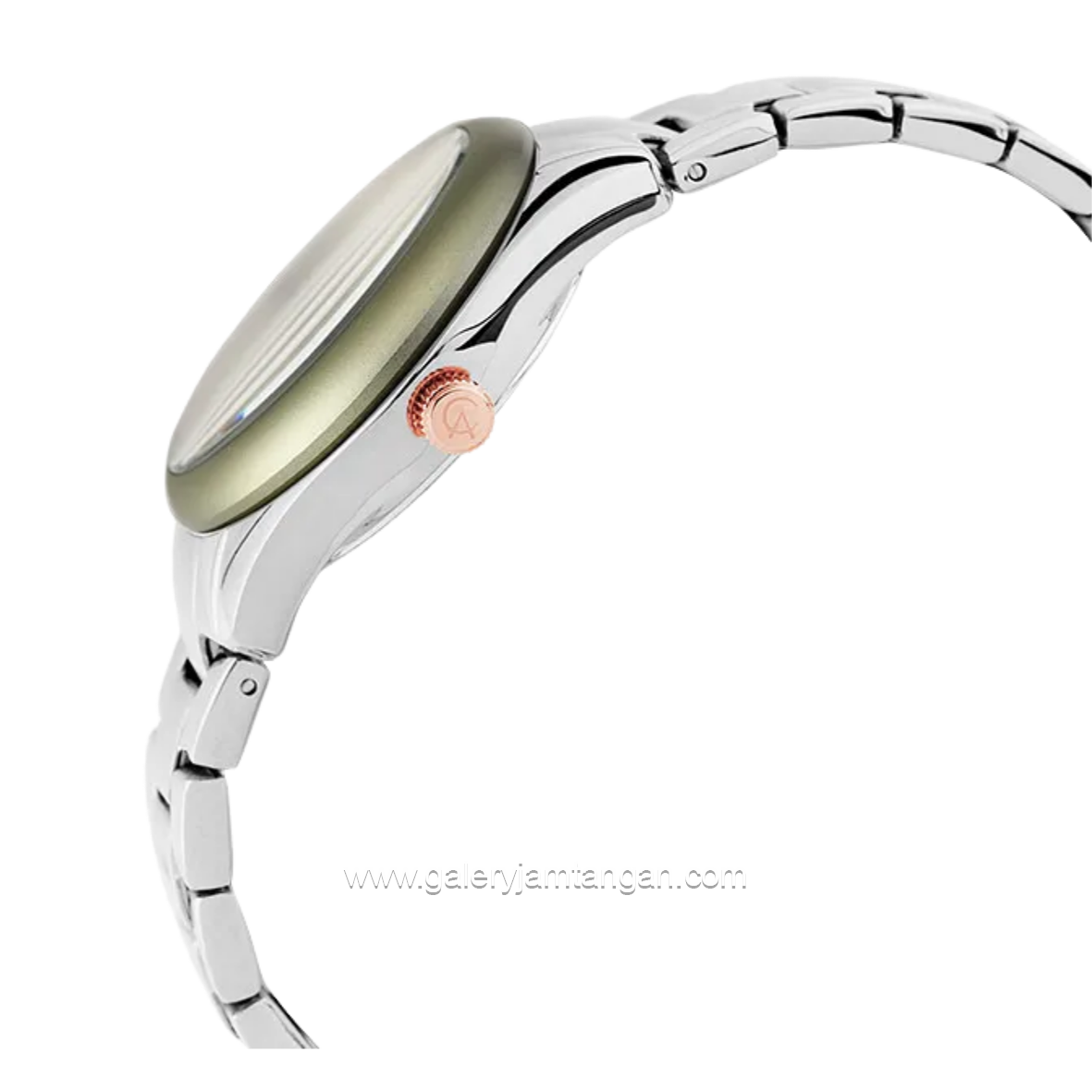 Alexandre Christie AC 2A85 BFBSSGN Silver Dial Green Multifunction Stainless Steel Strap