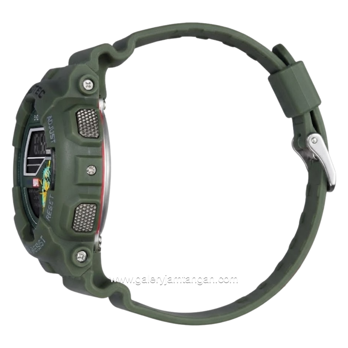 DIGITEC DG-5210T-MV GR-6B MARVEL Digital Full Green Rubber Strap