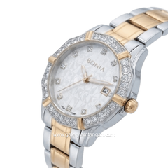 BONIA ROSSO BNR10988-2617S Silver Combi Rose Gold Dial White Stainless Steel Strap