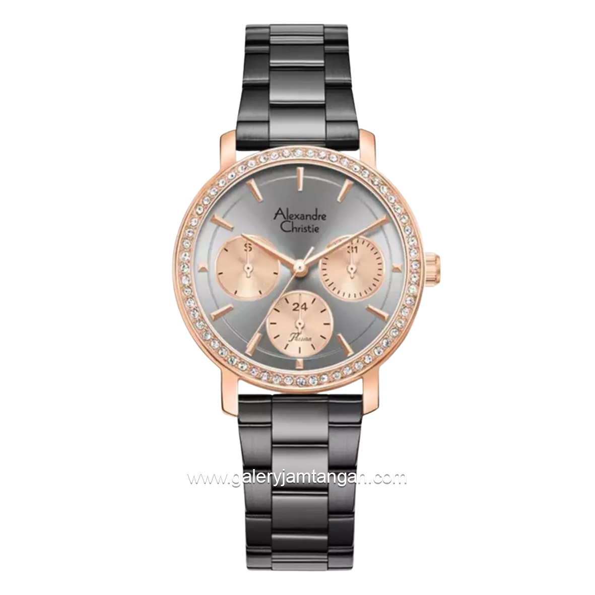Alexandre Christie Multifunction AC 2B92 BFBGRGR Grey Dial Grey Stainless Steel Strap