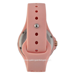 Alexandre Christie Multifunction AC 2B04 BF RRGPN Pattern Dial Pink Rubber Strap