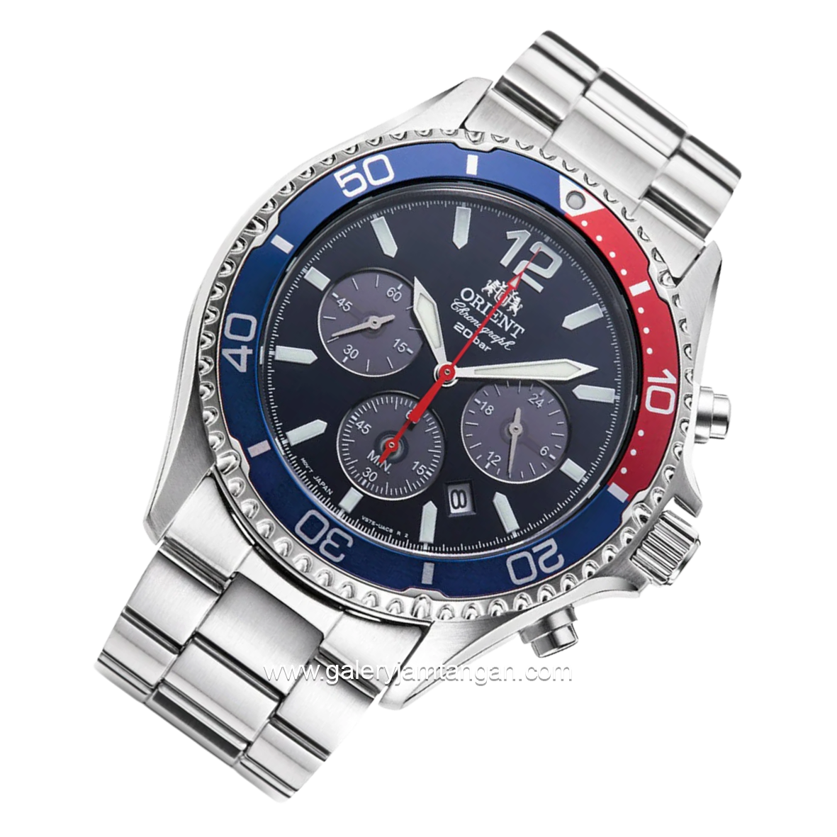 ORIENT PEPSI RA-TX0201L10B PEPSI Silver Dial Blue Chronograph