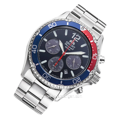 ORIENT PEPSI RA-TX0201L10B PEPSI Silver Dial Blue Chronograph