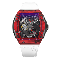 Alexandre Christie AC 6608 MA Automatic White Red Special Edition