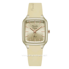 Alexandre Christie Passion AC 2A08 LH RRGBG Beige Dial Beige Rubber Strap