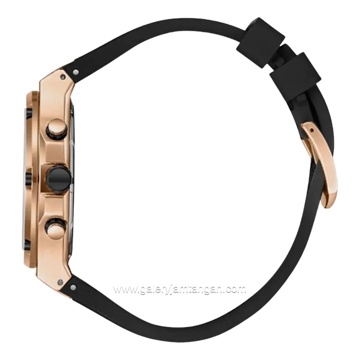 BEVERLY HILLS POLO CLUB BHPC BP3822X.451 Black Gold Silicone Strap