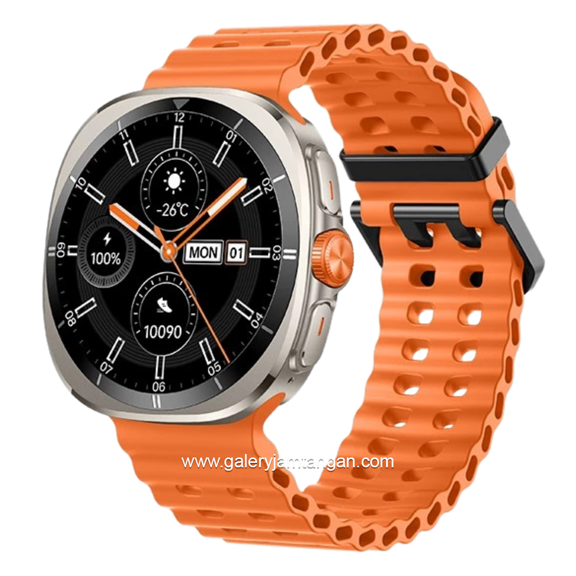 VIVAN SMARTWATCH S1 CHAMPAGNE VWY Gold Rubber Strap