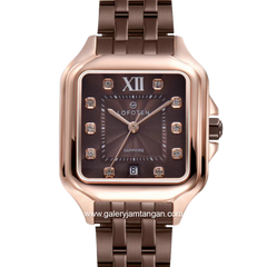 LOFOTEN F-2331L Brown Rosegold Stainless Steel