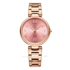 NAVIFORCE NF-5030 Rosegold Dial Red Stainless Steel Strap