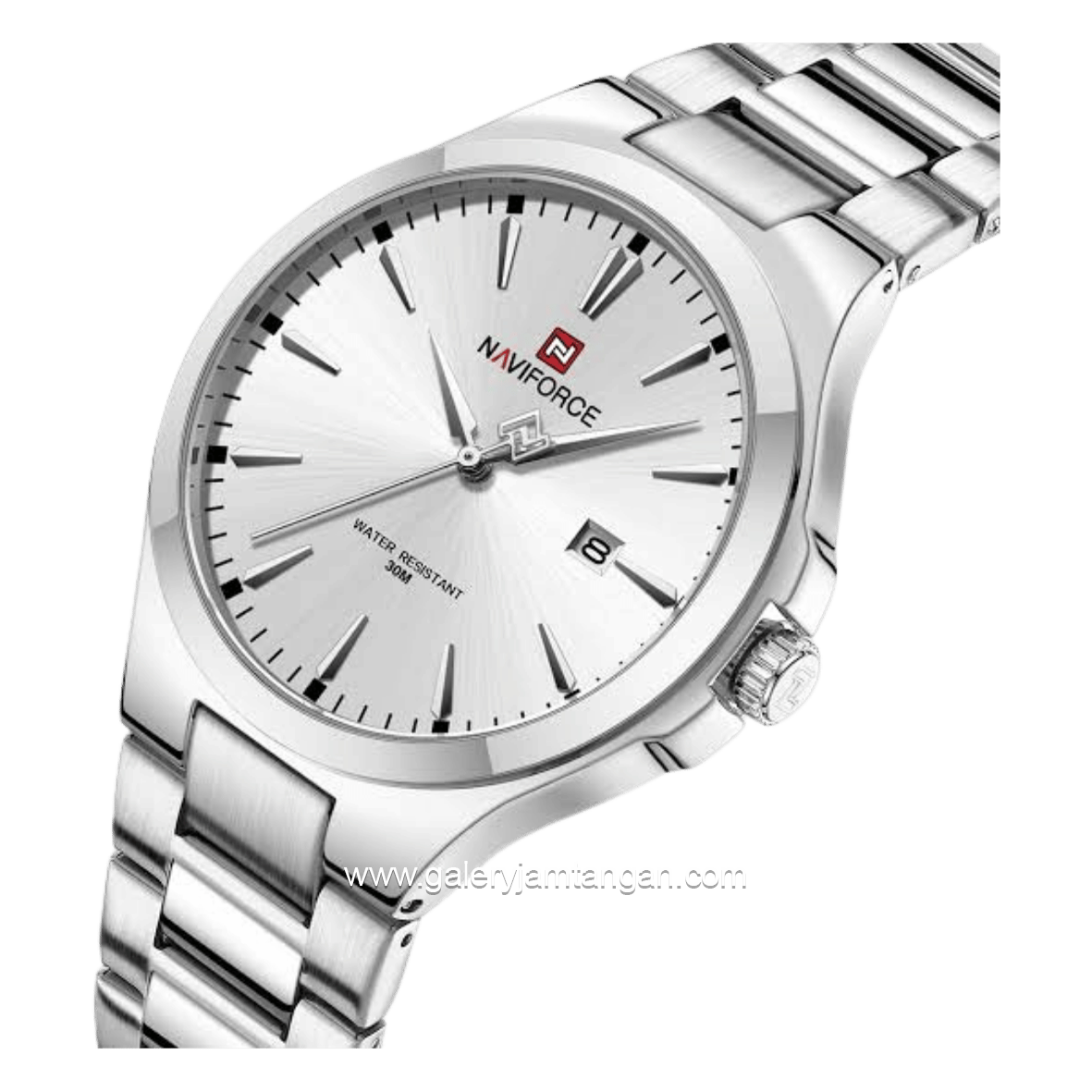 NAVIFORCE NF-9214 Full Silver Stainless Steel