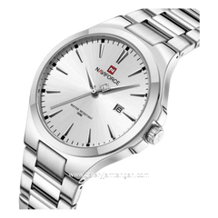 NAVIFORCE NF-9214 Full Silver Stainless Steel