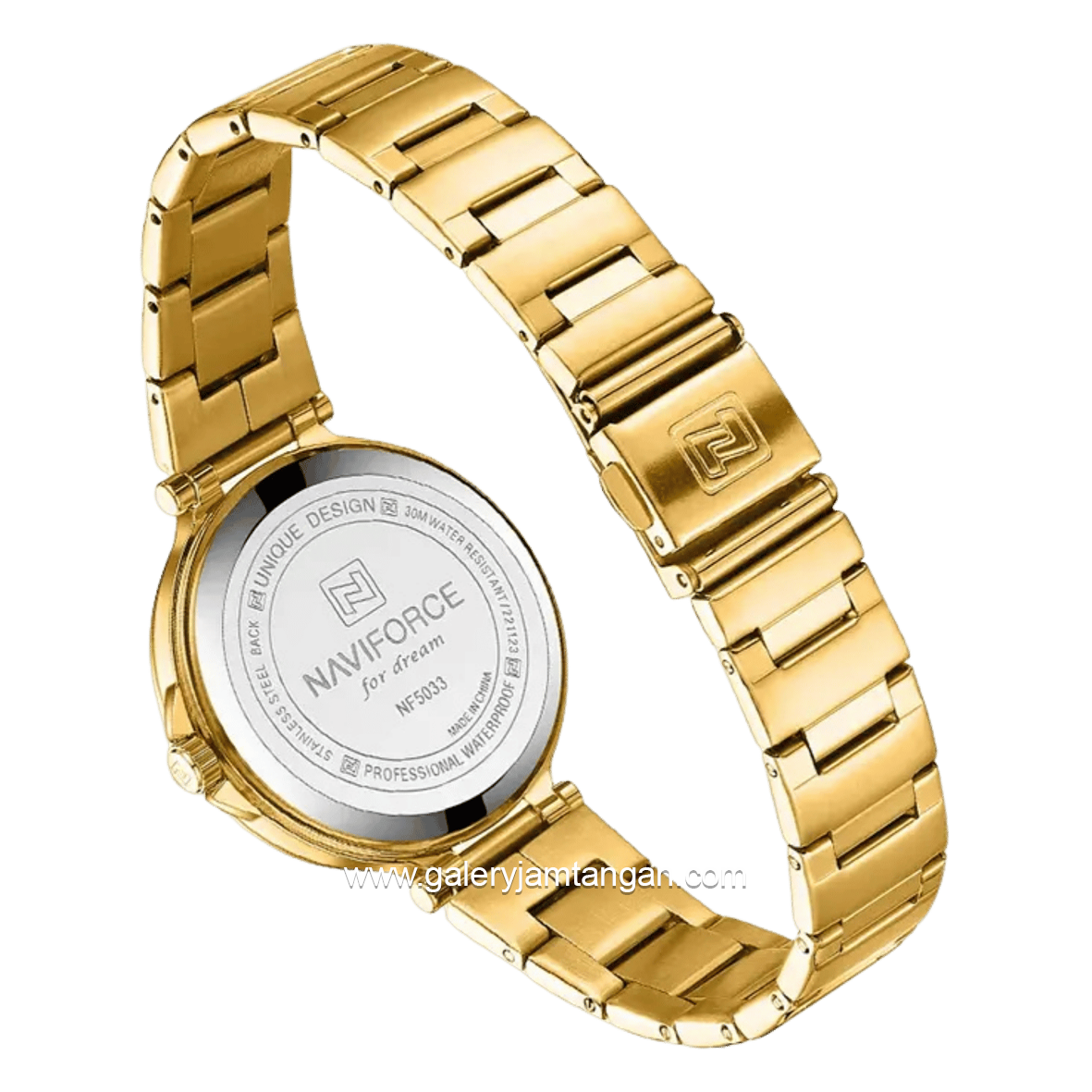 NAVIFORCE NF-5037L Full Gold Stainless Steel Strap