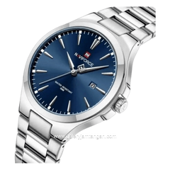 NAVIFORCE NF-9214 Silver Dial Blue Stainless Steel