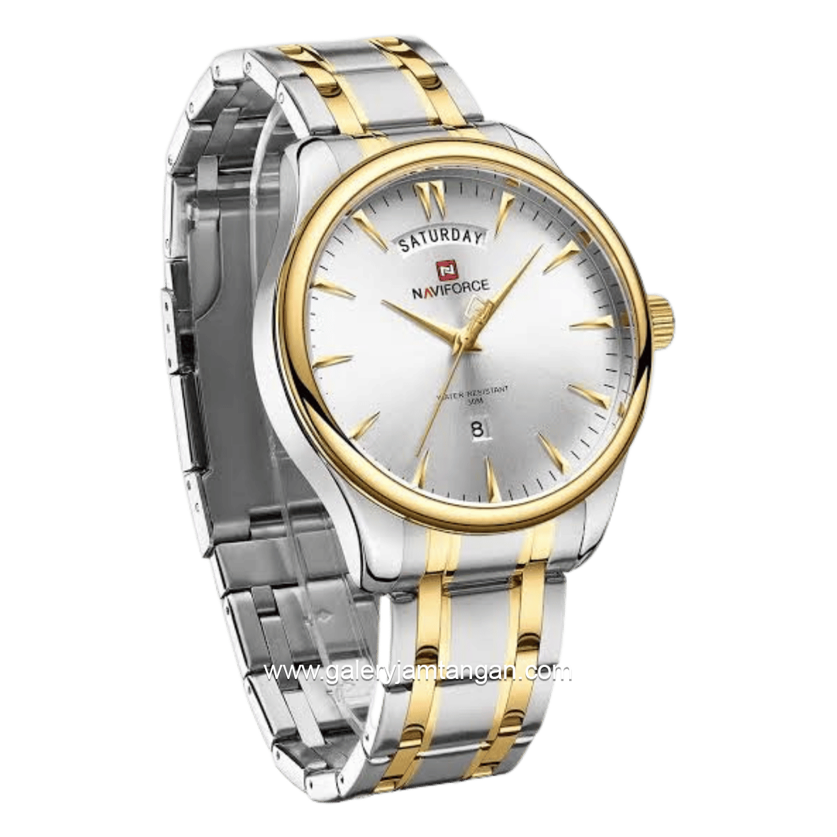 NAVIFORCE NF-9213M Combination Silver Gold Stainless Steel