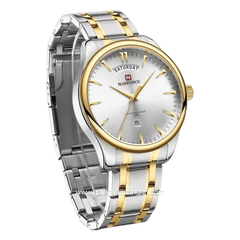 NAVIFORCE NF-9213M Combination Silver Gold Stainless Steel