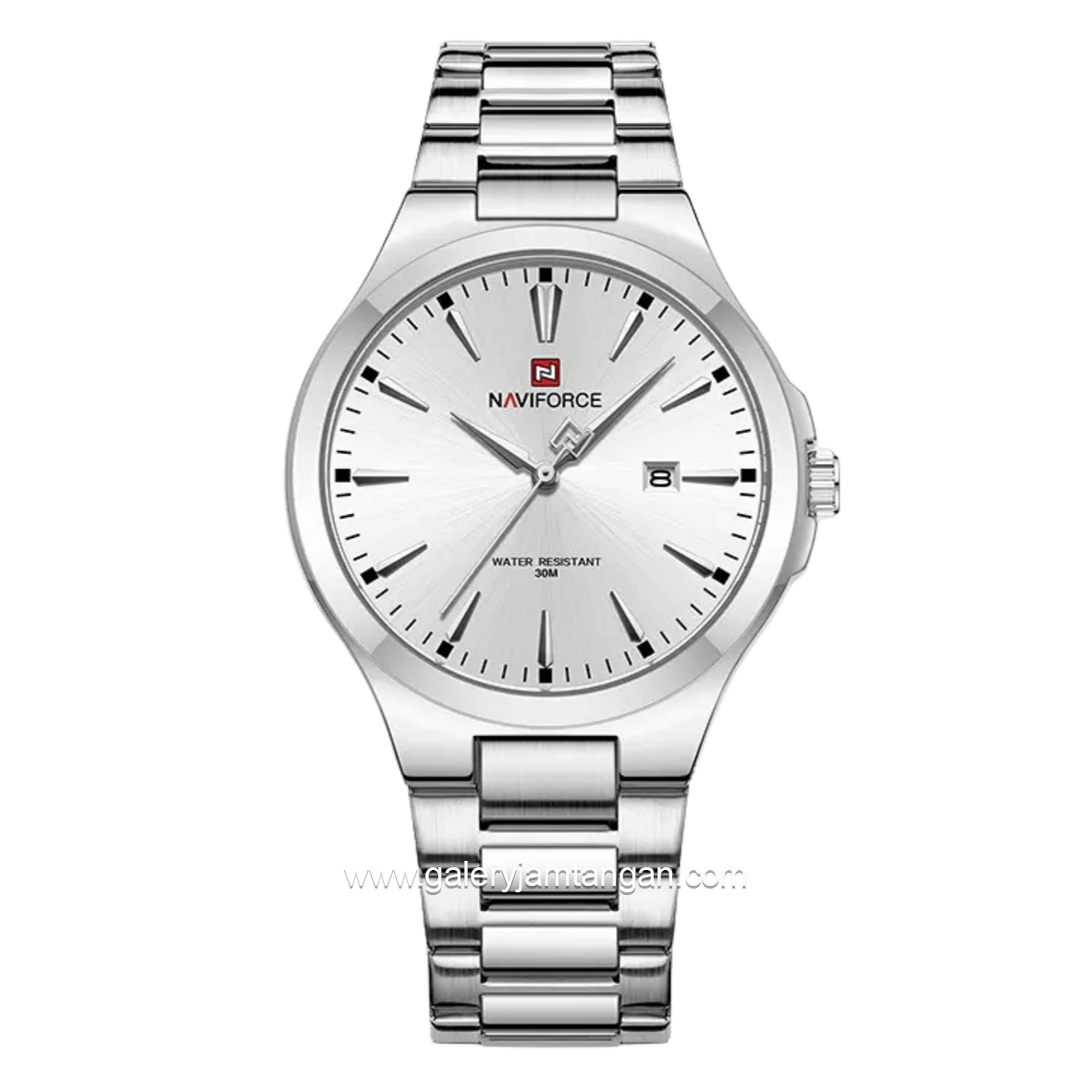 NAVIFORCE NF-9214 Full Silver Stainless Steel