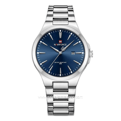 NAVIFORCE NF-9214 Silver Dial Blue Stainless Steel